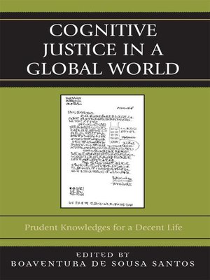 cover image of Cognitive Justice in a Global World
